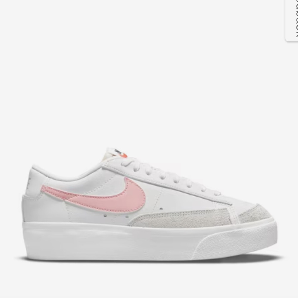 Nike Blazer Platform Sneakers - White/Pink